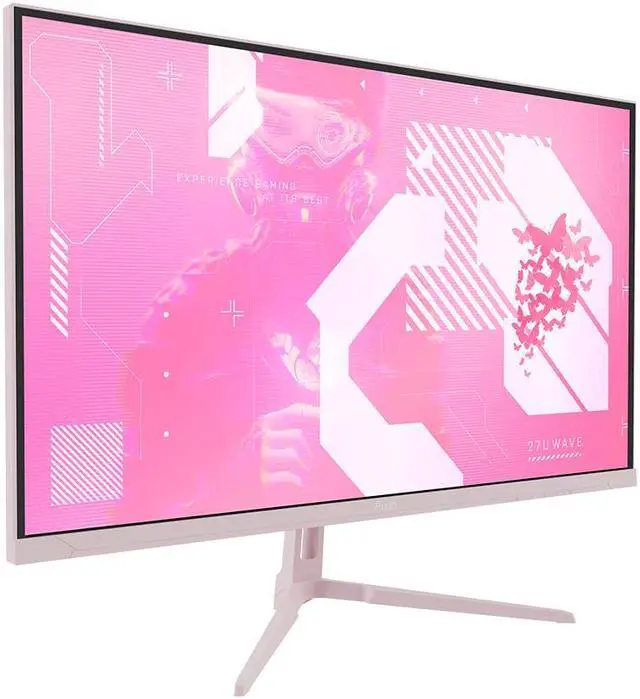 Alt view image 3 of 7 - Pixio PX27U Wave Pink 27" 4K UHD 160Hz Refresh Rate Fast IPS 1ms GTG Response Time Gaming Monitor with Adaptive Sync