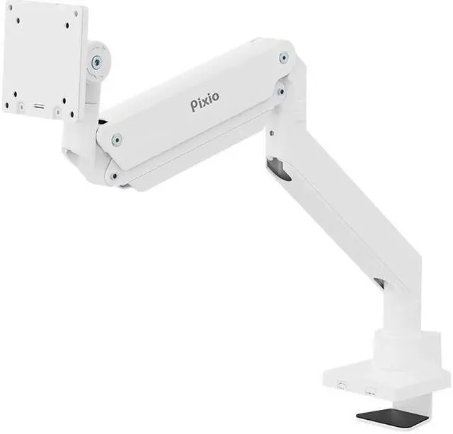 Alt view image 4 of 7 - Pixio PS2S Titan White Premium Single Monitor Arm Ultrawide Heavy-Duty Stand fits up to 57 inch Monitors Holds up to 59.4lbs VESA Compatible Integrated Cable Management Height Tilt Swivel Adjustable