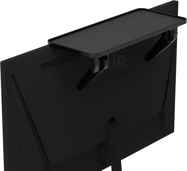 Alt view image 5 of 7 - Pixio 12 inch Black Monitor Storage Top Shelf - Adjustable Platform, Universal Fit, Holds Up to 13lbs, Works on TV, Flat, Curved Monitors, Storage for Webcams, Clocks, Phone, Figures