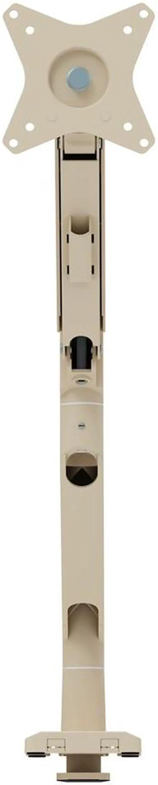 Alt view image 3 of 5 - Pixio PS1S Wave Beige Single Monitor Arm Stand Desk Mount - Fits up to 32 inches Monitors and up to 19.8lbs. VESA Compatibility and Integrated Cable Management