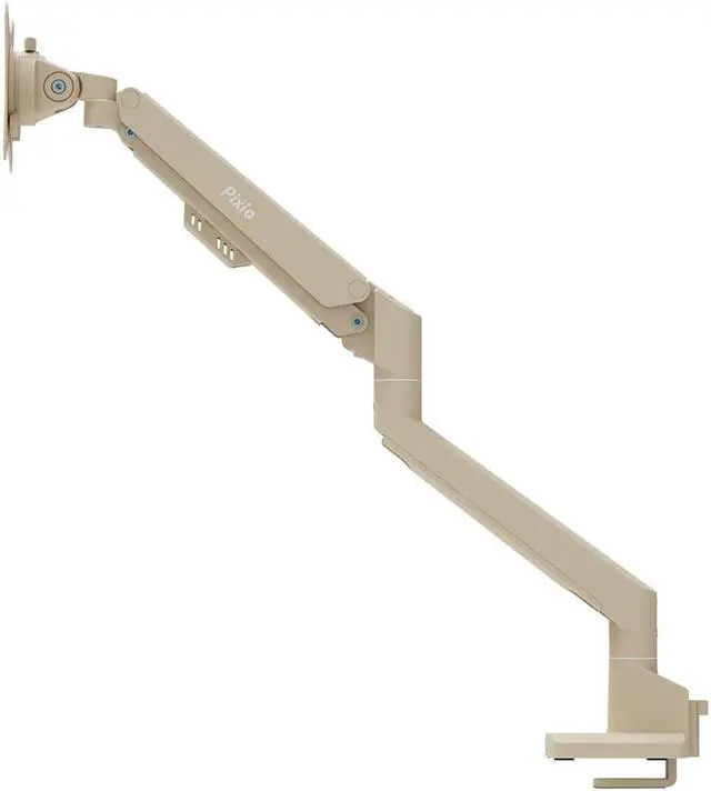 Alt view image 5 of 5 - Pixio PS1S Wave Beige Single Monitor Arm Stand Desk Mount - Fits up to 32 inches Monitors and up to 19.8lbs. VESA Compatibility and Integrated Cable Management