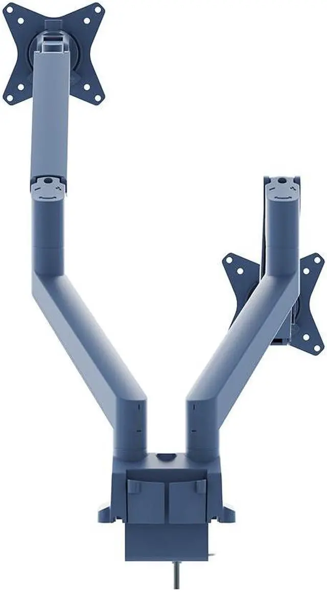 Alt view image 5 of 5 - Pixio PS1D Wave Blue Dual Monitor Arm Stand Desk Mount - Fits up to 32 inch Monitors and up to 19.8lbs, VESA Compatibility and Integrated Cable Management Blue