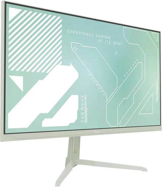 Alt view image 2 of 7 - Pixio PX248 Wave Mint 24" Fast IPS FHD 1920 x 1080 200Hz Refresh Rate 1ms GTG Response Time Adaptive Sync Gaming Monitor Mint