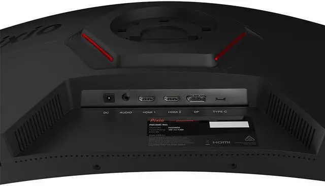 Alt view image 7 of 7 - Pixio PXC348C Neo 34 inch 180Hz Refresh Rate UWQHD 1440p Ultrawide Resolution 1000R Curve Fast VA Panel 1ms Response Time USB-C DisplayPort 65W Charging Adaptive Sync HDR Curved Gaming Monitor