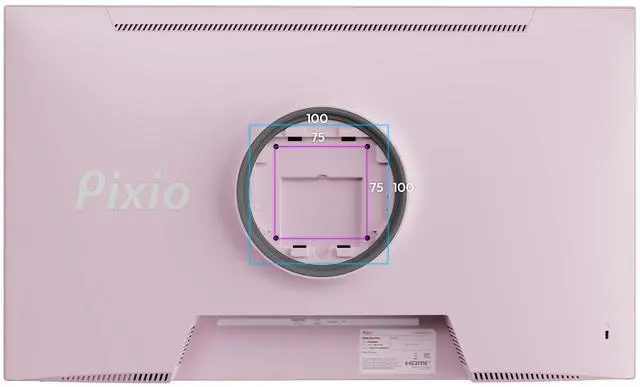 Alt view image 7 of 7 - Pixio PX246 Wave Pink 24 inch 120Hz Refresh Rate FHD 1080p Resolution IPS Panel 4ms GTG Response Time Gaming Monitor with Adaptive Sync Pink