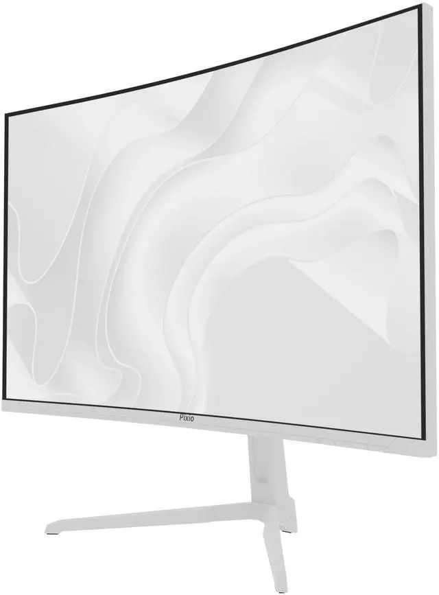Alt view image 2 of 7 - Pixio PXC248WAVE White 24 inch 200Hz Refresh Rate FHD 1080p Resolution 1500R Curve Fast VA Panel 1ms GTG Response Time Adaptive Sync HDR Curved Gaming Monitor White