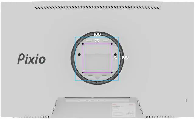 Alt view image 7 of 7 - Pixio PXC248WAVE White 24 inch 200Hz Refresh Rate FHD 1080p Resolution 1500R Curve Fast VA Panel 1ms GTG Response Time Adaptive Sync HDR Curved Gaming Monitor White