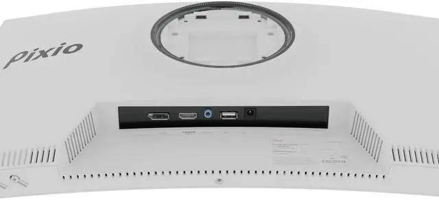Alt view image 6 of 7 - Pixio PXC248WAVE White 24 inch 200Hz Refresh Rate FHD 1080p Resolution 1500R Curve Fast VA Panel 1ms GTG Response Time Adaptive Sync HDR Curved Gaming Monitor White