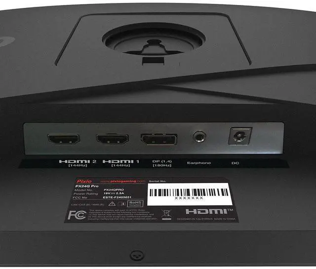 Alt view image 6 of 7 - Pixio PX24Q Pro 24 inch 180Hz Refresh Rate QHD 1440p Resolution Fast IPS Panel 1ms GTG Response Time Gaming Monitor