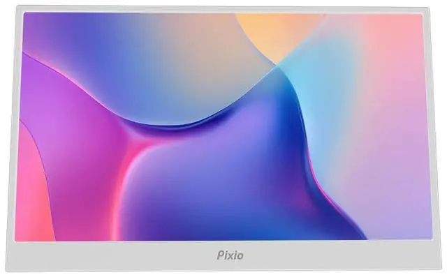 Alt view image 2 of 6 - Pixio PX160 Wave White Portable Monitor 15.6 inch 60Hz Refresh Rate FHD 1080p Resolution IPS panel HDR Screen Cover Stand USB-C HDMI Display for Laptop, PC, Console, Phone White