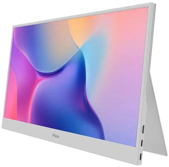 Alt view image 4 of 6 - Pixio PX160 Wave White Portable Monitor 15.6 inch 60Hz Refresh Rate FHD 1080p Resolution IPS panel HDR Screen Cover Stand USB-C HDMI Display for Laptop, PC, Console, Phone White