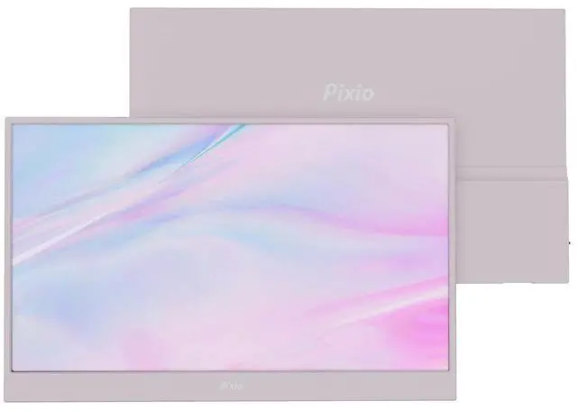 Main image of Pixio PX160 Wave Pink Portable Monitor 15.6 inch 60Hz Refresh Rate FHD 1080p Resolution IPS panel HDR Screen Cover Stand USB-C HDMI Display for Laptop, PC, Console, Phone Pink