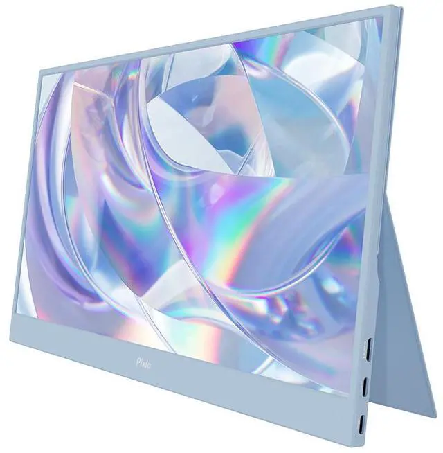 Alt view image 4 of 6 - Pixio PX160 Wave Blue Portable Monitor 15.6 inch 60Hz Refresh Rate FHD 1080p Resolution IPS panel HDR Screen Cover Stand USB-C HDMI Display for Laptop, PC, Console, Phone Blue