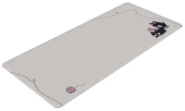 Alt view image 3 of 5 - Pixio Mouse Pads - 36 x 16 inch XXL Playful Cats (side) Beige Multifunctional Large Desk Mats for Gaming, Office, Desktop Anti-slip Waterproof Washable Computer Mouse Mat