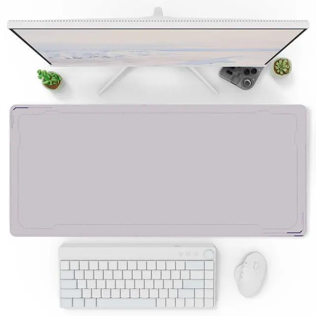 Alt view image 5 of 5 - Pixio Mouse Pads - 36 x 16 inch XXL Purple Border Multifunctional Large Desk Mats for Gaming, Office, Desktop Anti-slip Waterproof Washable Computer Mouse Mat