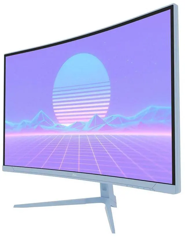 Alt view image 3 of 7 - Pixio PXC278 Wave Blue 27 inch 180Hz Refresh Rate QHD 1440p Resolution 1650R Curved Fast VA Panel 1ms GTG Response Time Adaptive Sync HDR Curved Gaming Monitor Blue