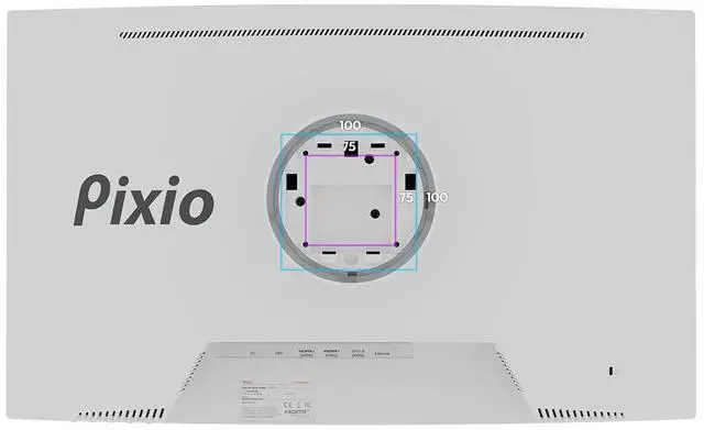 Alt view image 7 of 7 - Pixio PXC279 Wave White 27 inch 300Hz Refresh Rate FHD 1080p Resolution 1650R Curved Fast VA Panel 1ms GTG Response Time Adaptive Sync HDR Curved Gaming Monitor