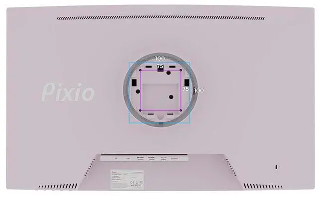 Alt view image 7 of 7 - Pixio PXC279 Wave Pink 27 inch 300Hz Refresh Rate FHD 1080p Resolution 1650R Curved Fast VA Panel 1ms GTG Response Time Adaptive Sync HDR Curved Gaming Monitor