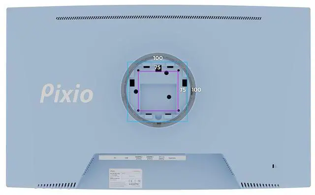 Alt view image 7 of 7 - Pixio PXC279 Wave Blue 27 inch 300Hz Refresh Rate FHD 1080p Resolution 1650R Curved Fast VA Panel 1ms GTG Response Time Adaptive Sync HDR Curved Gaming Monitor