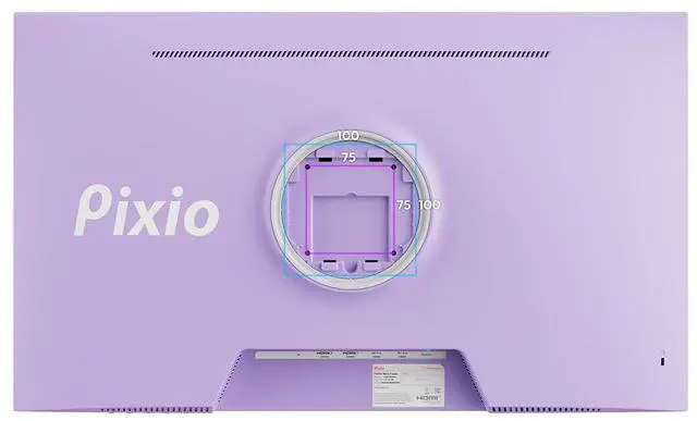 Alt view image 7 of 7 - Pixio PX27U Wave Purple 27 inch 160Hz Refresh Rate 4K 3840x2160p Resolution Fast IPS Panel 1ms GTG Response Time Tilt Adjustable Gaming Monitor with Adaptive Sync