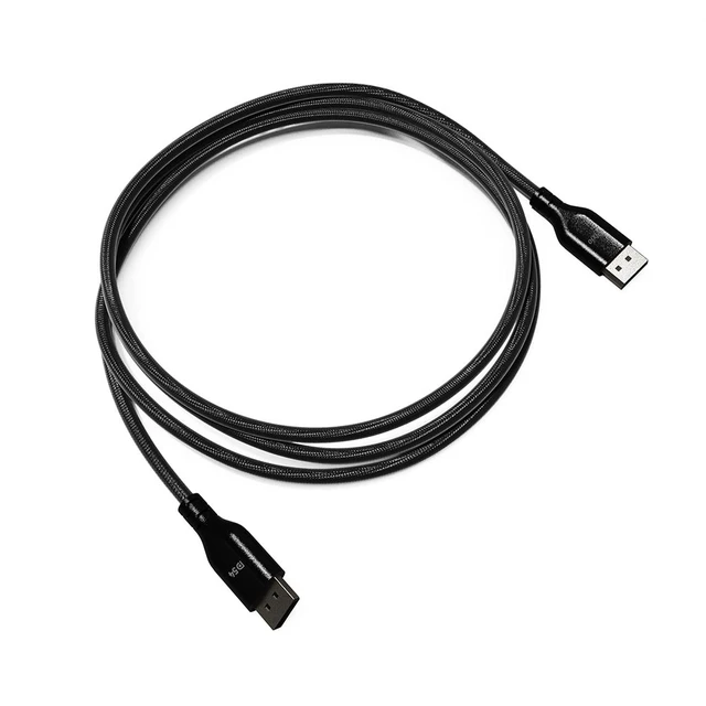 Alt view image 3 of 3 - Pixio Black 16K DisplayPort 2.1 Cable DP54 Certified 6FT 16k 60Hz 4K 240Hz Nylon Braided Nickel-plated Connector Anti-Breakage DSC UHBR13.5