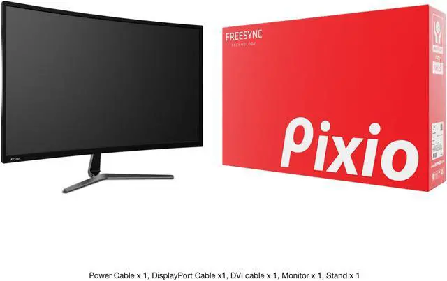 Alt view image 5 of 5 - Pixio PX325c 32 inch 144Hz AMD FreeSync FHD 1800R Curved Professional Gaming Monitor - 32" Full HD 1920x1080 Samsung SVA