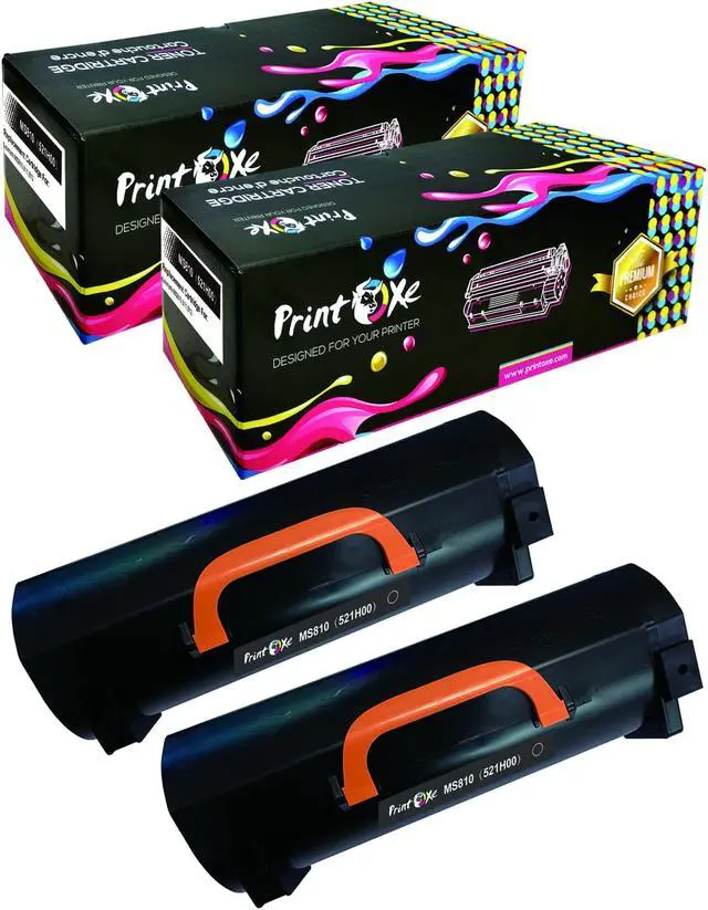 Main image of 52D1H00 Compatible 521H00 Black 2 Toner Cartridges 521H 25K Pages for Series; MS710 MS810 MS811 MS812 dn de dte n