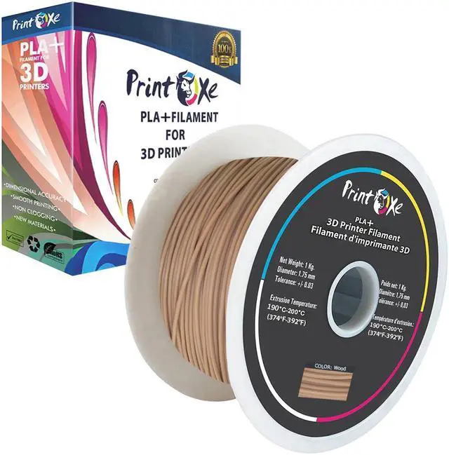 Main image of 3D PLA+ / Pro PLA Wood Colour Filament for 3D Printers - 1.75 mm Diameter - 1 Kg Net on Spool (2.2 LBs) Dimensional Accuracy +/- 0.03 mm