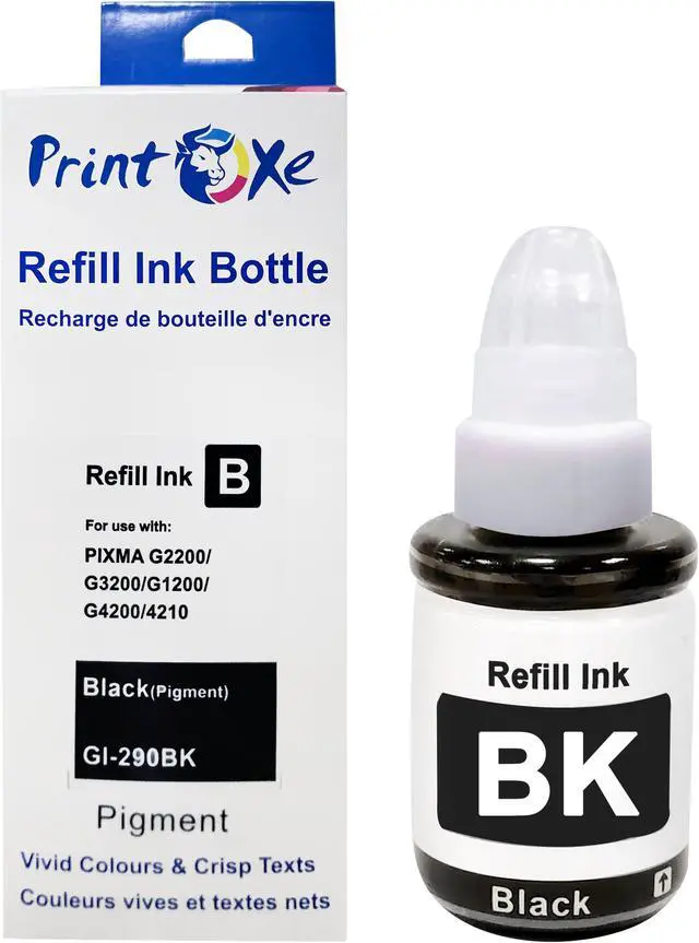 Alt view image 2 of 5 - GI-290 Compatible Ink Refill Bottles Set GI290 of 4 Colours for PIXMA G4200 G4210 G3200 G2200 G1200 G1000 G1100 G1400 G1800 G1900 G2000 G2100 G2400 G2800 G2900 G300 and others