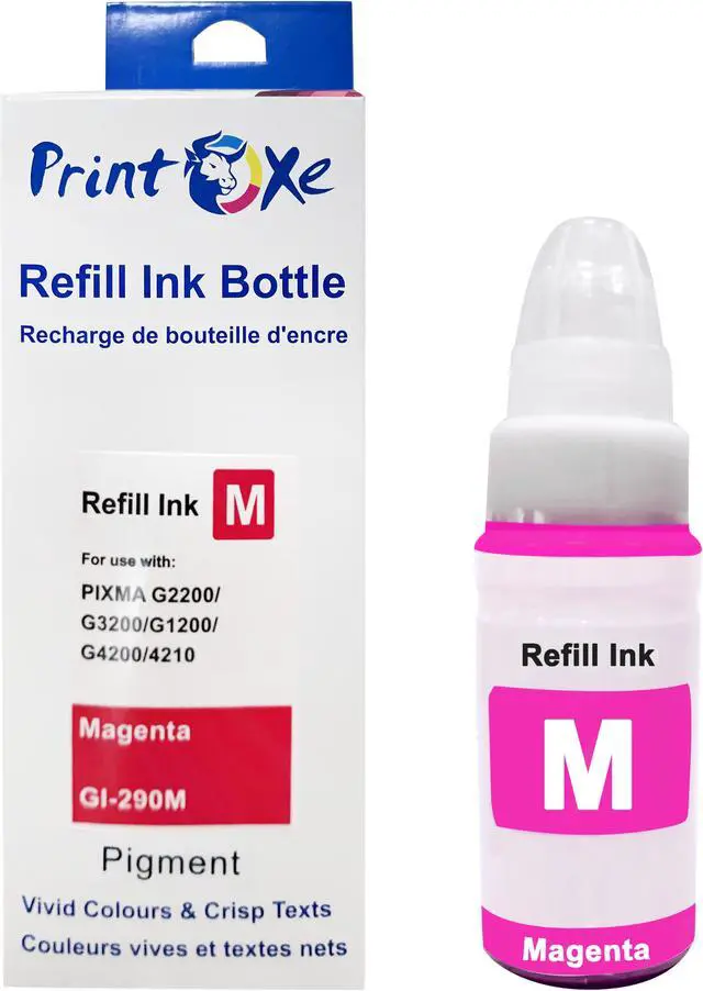 Alt view image 4 of 5 - GI-290 Compatible Ink Refill Bottles Set GI290 of 4 Colours for PIXMA G4200 G4210 G3200 G2200 G1200 G1000 G1100 G1400 G1800 G1900 G2000 G2100 G2400 G2800 G2900 G300 and others