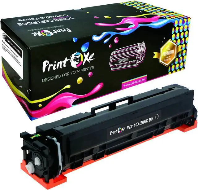 Alt view image 2 of 5 - 206X Compatible Set WITHOUT CHIP of 4 Toner High Yield Cartridges of 206A | Black W2110X | Cyan W2111X | Yellow W2112X | Magenta W2113X | for HP