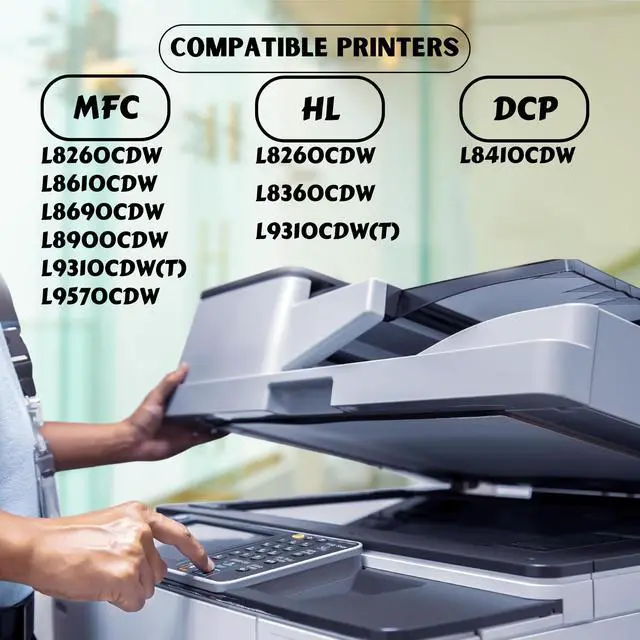 Alt view image 2 of 3 - TN436 BLACK Compatible TN-436 Toner Cartridge TN 436 for Brother HL-L8260CDW HL-8360CDW HL-9310CD(T) DCP-L8410CDW MFC-L8690CDW MFC- L8900 MFC-L8610CDW MFC-L9570CDW(T)