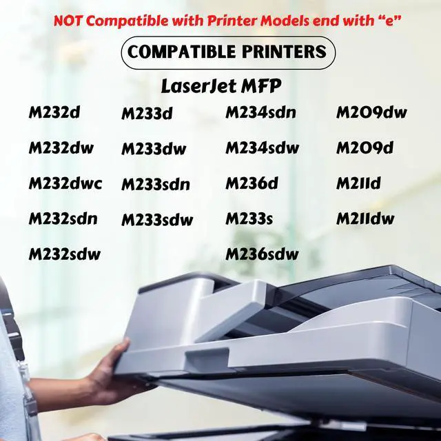 Alt view image 2 of 6 - PRINTOXE® W1340X with Chip Compatible Laser Toner 134X High Yield W1340A / 134A for For HP LaserJet MFP M232d M232dw M232dwc M232sdn M232sdw M233d M233dw M233sdn,M233sdw M234dw M234sdn M234sdw M236d