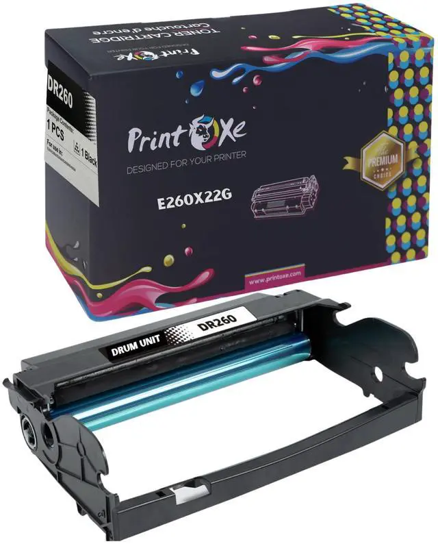 Alt view image 3 of 3 - Lexmark Compatible 3 Packs for E260 ( E260A11A ) 2 Toner Cartridges & 1 Drum for ( E260X22G )  for E260 E260D E260DN E360 E360D E360DN E460 E460DN E460DTN E460DW E462 & E462DTN