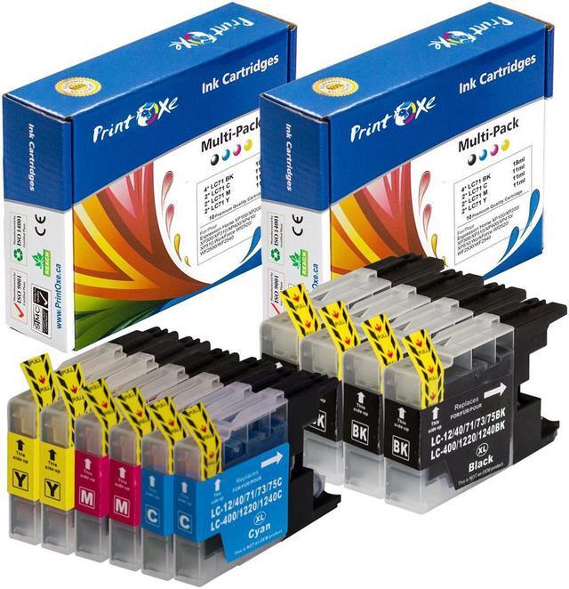 Main image of LC-71 & LC-75 Compatible 10 Ink Cartridges; 2 Complete Sets + 2 BK LC71 LC 75 See Compatible Brother Printers under Description
