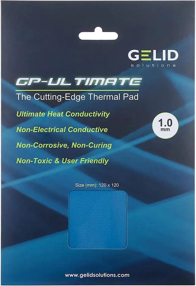 Alt view image 6 of 7 - Gelid Solutions Ultimate GP-Ultimate-Thermal Pad 120x120x1.0mm. Excellent Heat Conduction, Ideal Gap Filler. Easy Installation Thermal Conductivity 15W - 1 Pack
