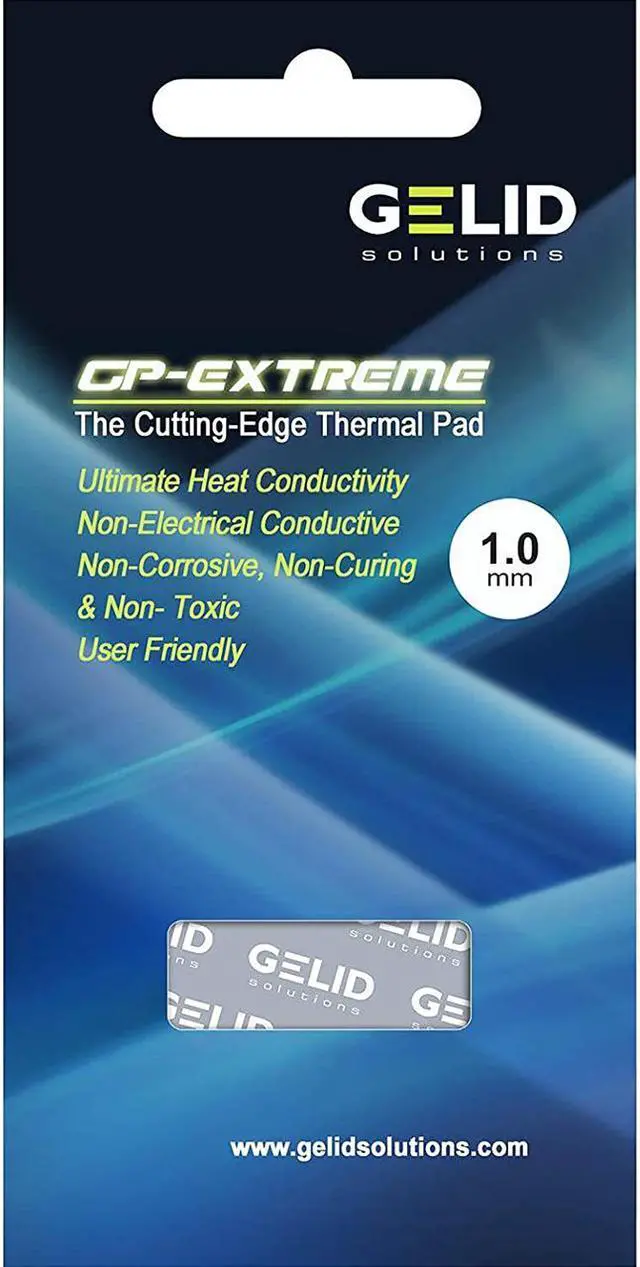 Alt view image 5 of 7 - Gelid Solutions GP-Extreme 12W-Thermal Pad 80x40x1.0mm. Excellent Heat Conduction, Ideal Gap Filler. Easy Installation - 1 Pack