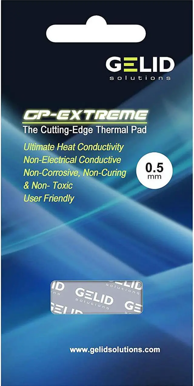 Main image of Gelid Solutions GP-Extreme 12W-Thermal Pad 80x40x0.5mm. Excellent Heat Conduction, Ideal Gap Filler. Easy Installation - 1 Pack