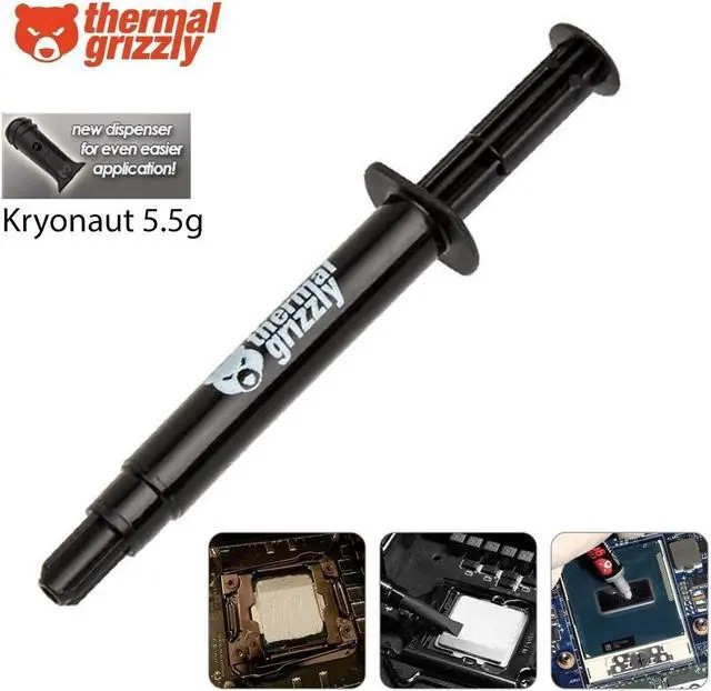 Alt view image 5 of 6 - Thermal Grizzly Kryonaut The High Performance Thermal Paste for Cooling All Processors, Graphics Cards and Heat Sinks in Computers and Consoles 5.55g