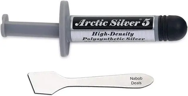 Main image of Arctic Silver 5 Thermal Cooling Compound Paste 3.5g Heatsink Paste High-Density Polysynthetic Silver with Bonus Tool (Arctic Silver with Bonus Tool)