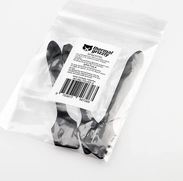 Alt view image 2 of 3 - Thermal Grizzly - Spatula for Applying and Spreading Thermal Paste or Liquid Metal on CPU, GPU and Heatsinks - Thermal Paste Spreader - 3 Pieces