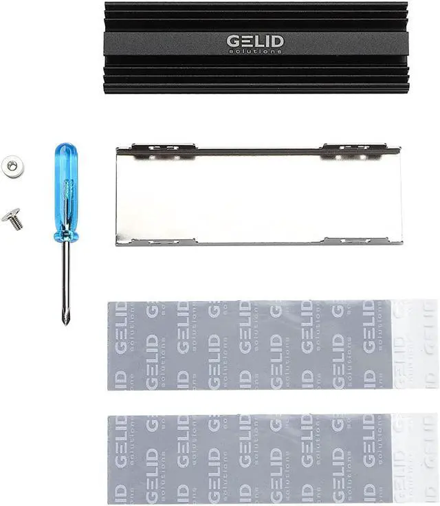 Alt view image 6 of 6 - Gelid Solutions Icecap M.2–SSD Cooler with Thermal Throttling–M.2 2280 SSD Compatible–Aluminum Heatsink-Thermal Pad Included 72x23x10
