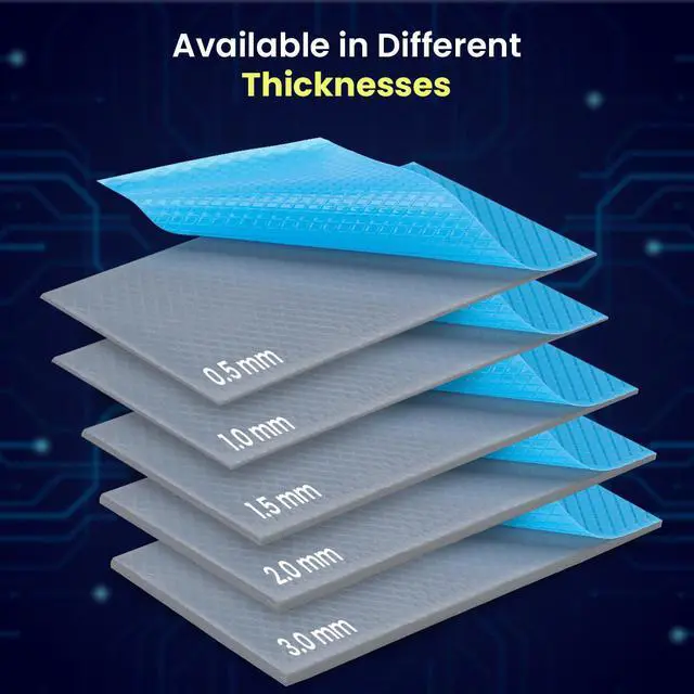 Alt view image 3 of 7 - Gelid Solutions GP-Ultimate 15W- Thermal Pad 90x50x0.5mm. Excellent Heat Conduction, Ideal Gap Filler. Easy Installation - 1 Pack