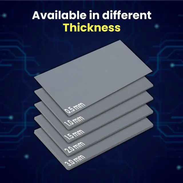 Alt view image 3 of 7 - Gelid Solutions GP-Extreme 12W-Thermal Pad 80x40x0.5mm. Excellent Heat Conduction, Ideal Gap Filler. Easy Installation - 1 Pack