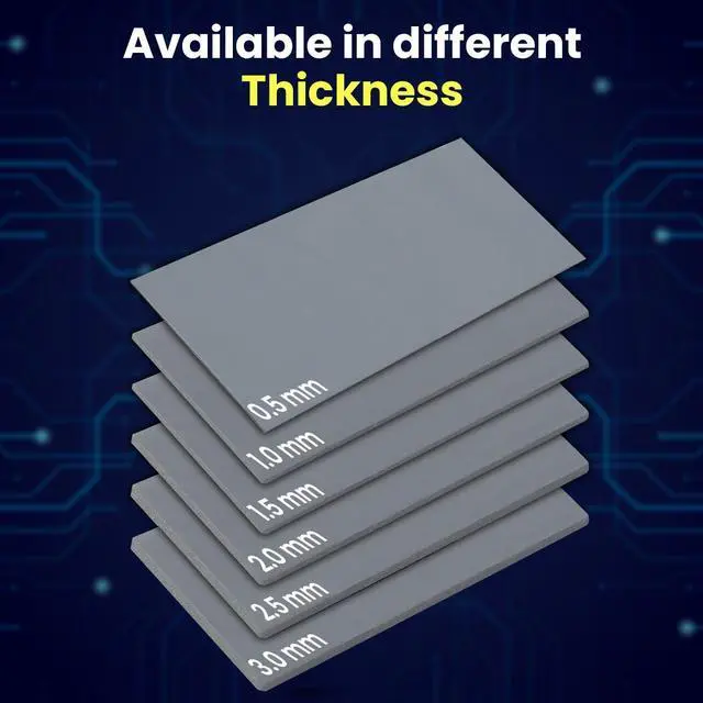 Alt view image 5 of 5 - Gelid Solutions GP-Extreme 12W-Thermal Pad (2pcs) Excellent Heat Conduction, Ideal Gap Filler. Easy Installation 80 x 40 x 0.5mm