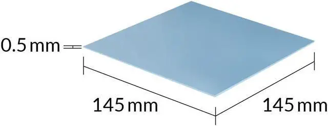 Alt view image 3 of 7 - ARCTIC TP-2: Performance Thermal Pad, 145 x 145 x 0.5mm (1 Piece) - Thermal pad, Excellent Heat Conduction, Low Hardness, Ideal Gap Filler, Easy Installation, Safe handling