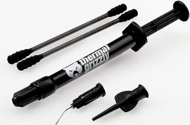 Alt view image 2 of 5 - Thermal Grizzly Conductonaut - Aluminum, Thermal Paste Based on Liquid Metal - Not Suitable for Large Cooling Systems - Liquid Metal Thermal Paste for Cooling The CPU, GPU (5 Gram)