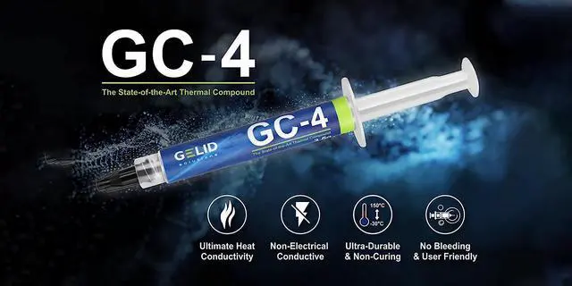 Alt view image 5 of 5 - Gelid Solutions GC-4-3.5g Thermal Compound for Heat Sinks | Maximum Thermal Conductivity | Easy to use | Non-Corrosive