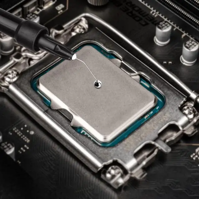 Alt view image 6 of 6 - Thermal Grizzly Conductonaut Thermal Grease - Gram Set + Extra Applicators - Liquid Metal Thermal Paste for Cooling The CPU, GPU (Conductonaut) (5g Combo)