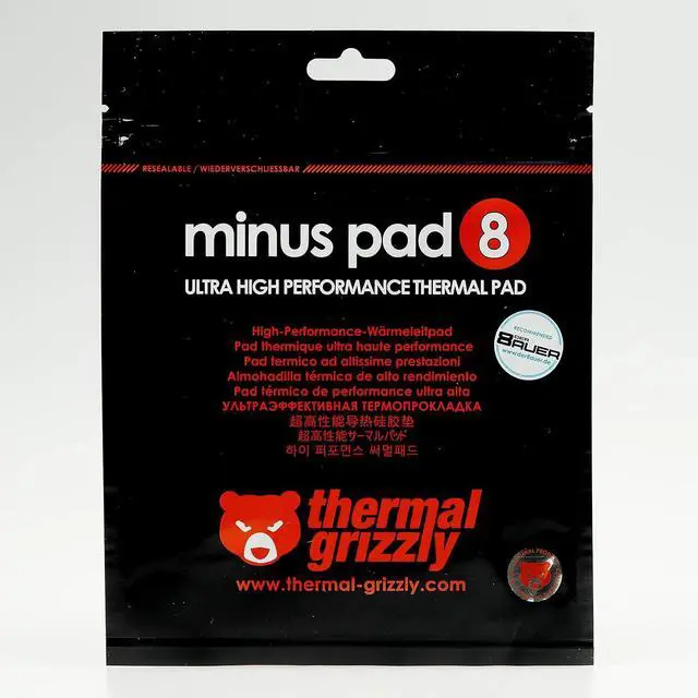 Alt view image 4 of 5 - Thermal Grizzly Minus Pad 8 (Thermal Pad) 100x100x0.5mm